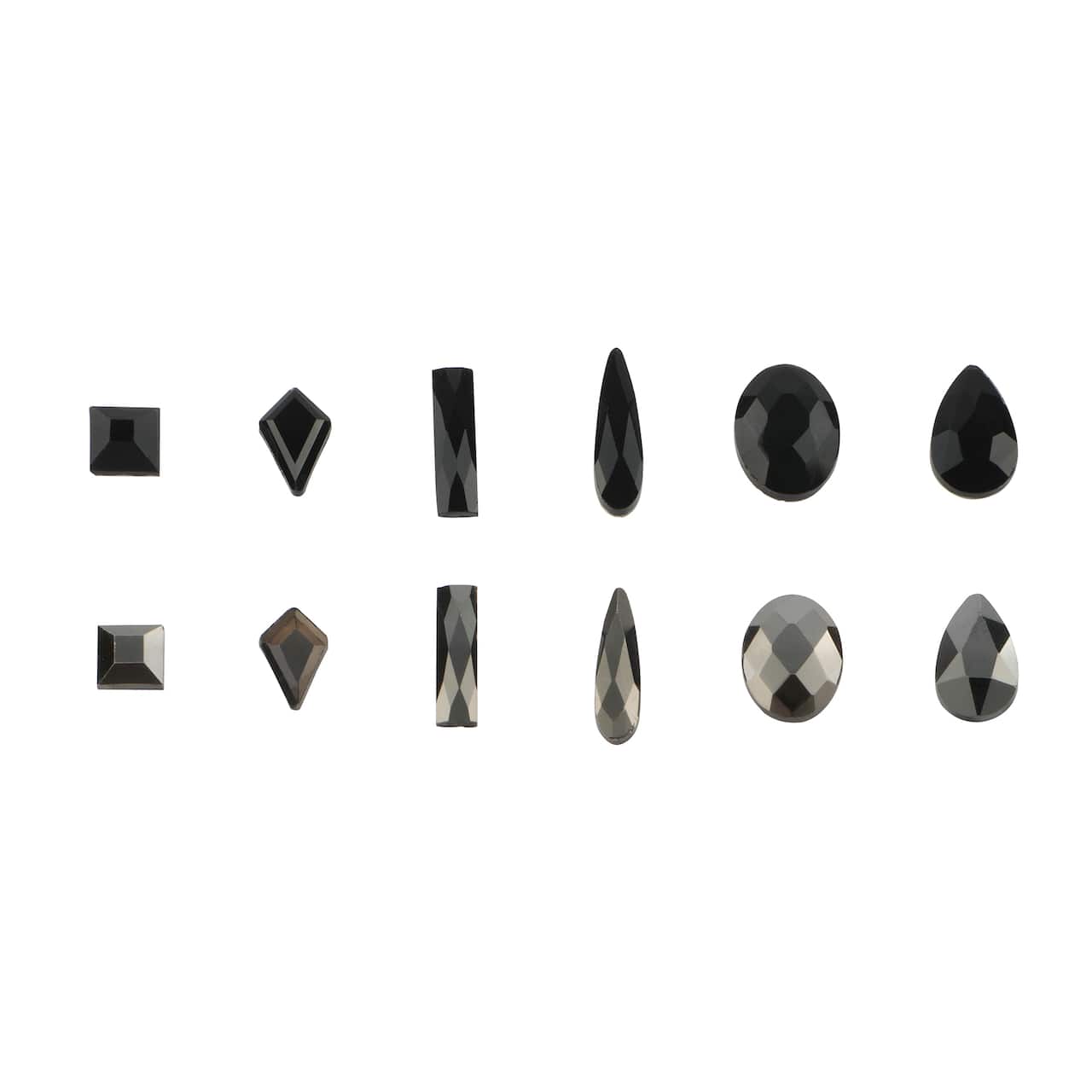 Jewel Shapes Glass Flatback Rhinestones by Bead Landing™